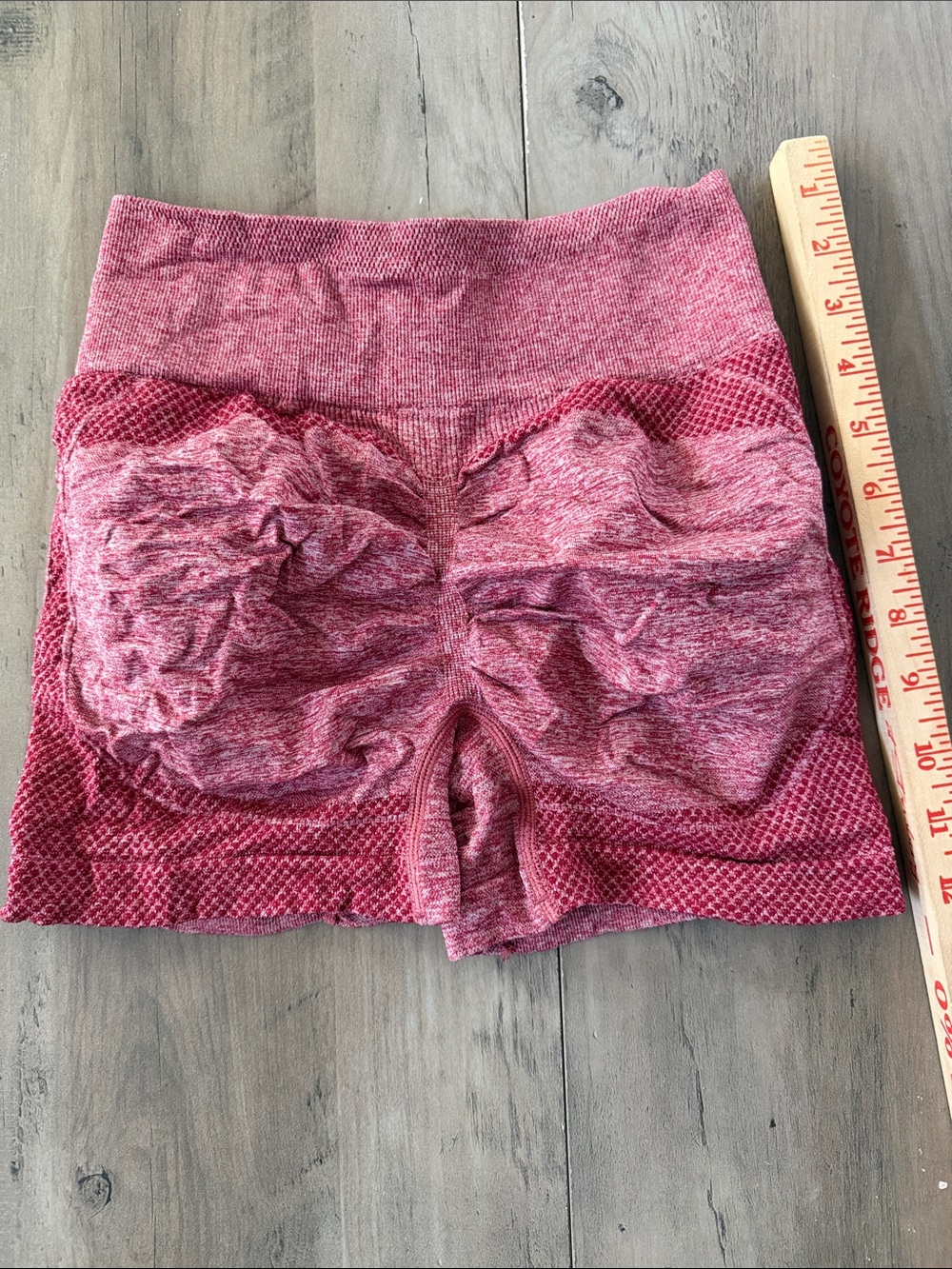 Burgundy Women’s Small Booty Workout Shorts soft cotton never worn